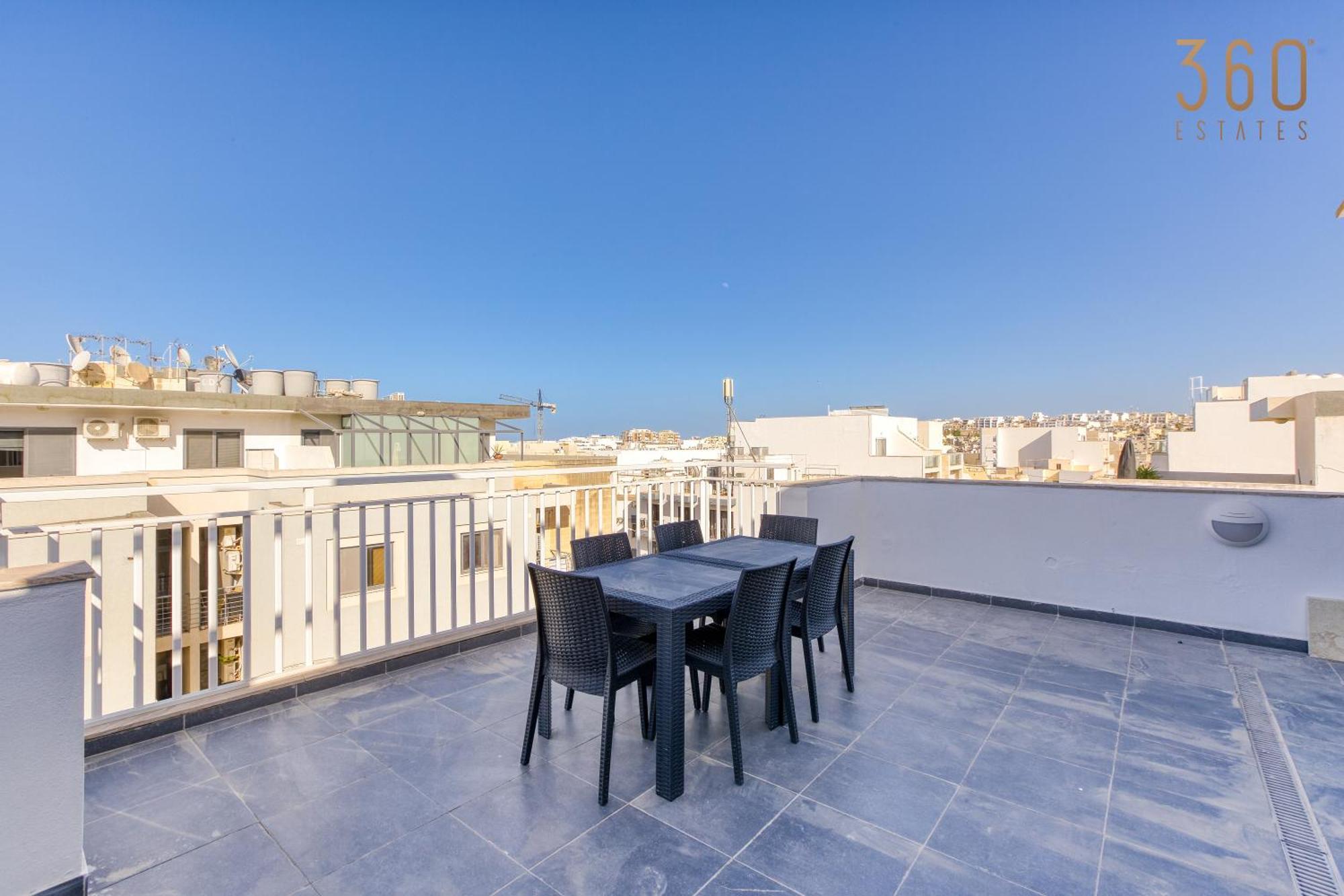 Lovely & Spacious 3br Penthouse In Swieqi By 360 Estates