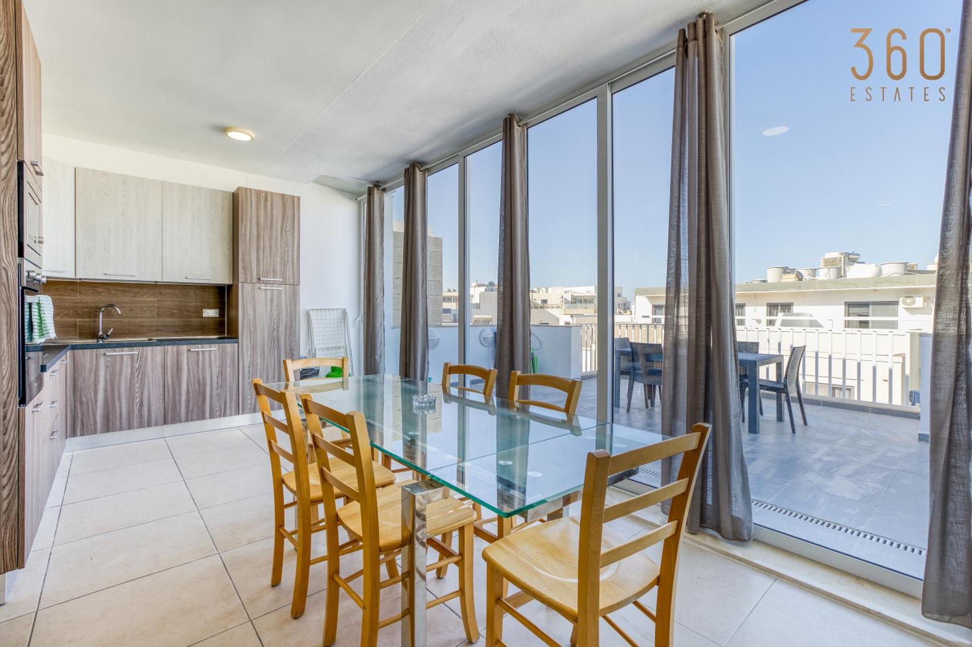 Apartment Lovely & Spacious 3br Penthouse In Swieqi By 360 Estates Is-Swieqi